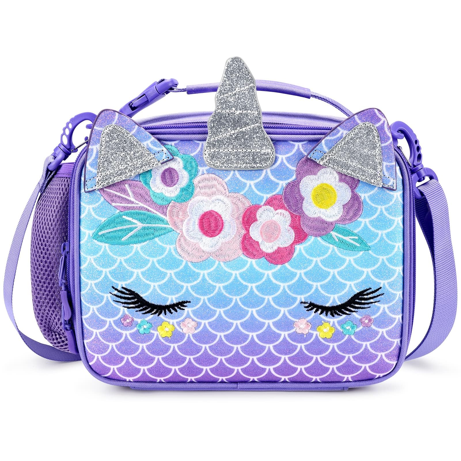 Amazon.com: mibasies Unicorn Lunch Bag Kids Insulated Lunch Box